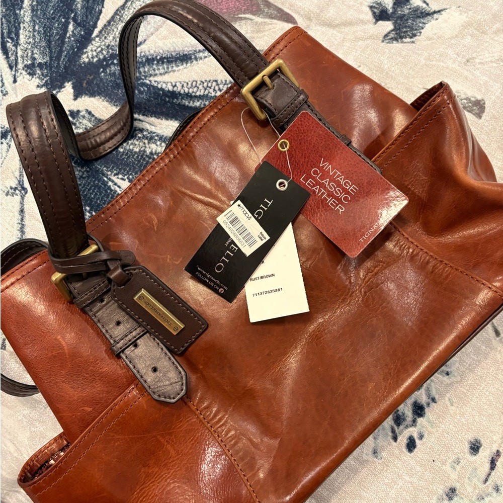 Vintage Classic Leather Men's Bag - Brown